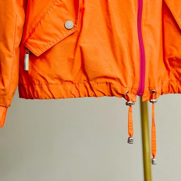 Larry Levine Sport Jacket in Colorful Orange with Pink Piping - Picture 5 of 5